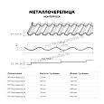 Металлочерепица МЕТАЛЛ ПРОФИЛЬ Монтерроса-ML NormanMP (ПЭ-01-6005-0.5)